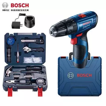 Ударная дрель Bosch, ручная дрель, электрическая отвертка двойного назначения, GSB120-LI, перезаряжаемая отвертка с литиевой батареей