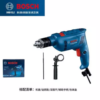 Ударная дрель Bosch, ручная дрель, бытовой многофункциональный ящик для инструментов, набор электроинструментов