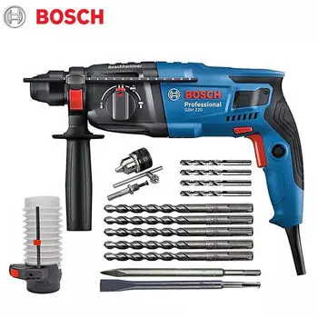 Ударная дрель Bosch с бесступенчатой регулировкой скорости GBH220, электрическая дрель, электрический молоток, электрический кирка, трехфункциональный мощный инструмент