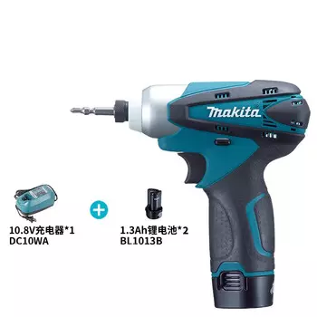 Дрель-шуруповерт Makita TD090DWE + два аккумулятора 10.8V/1.3Ah