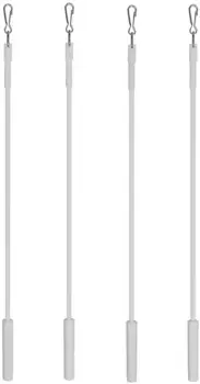 Удилище для рогаток Indeko, (набор, 4 шт.), фиксированного размера Длина: 100 см, белый
