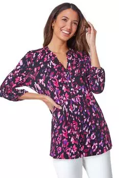 Удлиненная эластичная туника с абстрактным животным Roman, фиолетовый