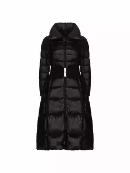 Удлиненная куртка с поясом Herno, черный