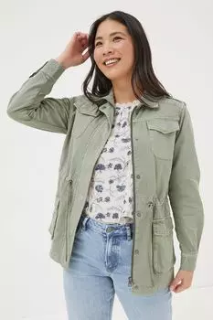 Удлиненная куртка с толстым лицом Fat Face, зеленый