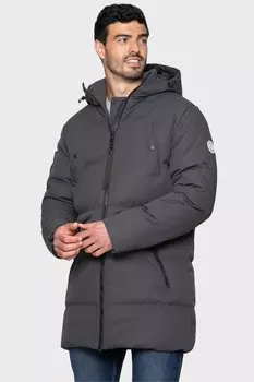 Удлиненная куртка с защитой от дождя Threadbare, серый