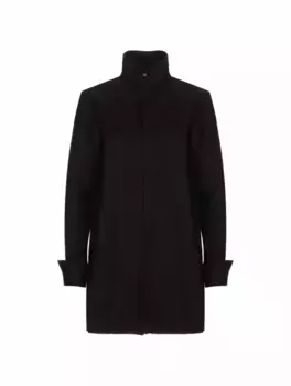 Удлиненная рубашка из крепа MM6 MAISON MARGIELA, черный
