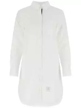 Удлиненная рубашка на пуговицах THOM BROWNE, белый