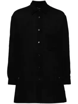 Удлиненная рубашка Yohji Yamamoto, черный