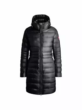 Удлиненная стеганая куртка Canada Goose, черный