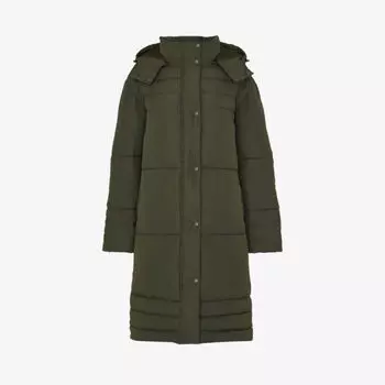 Удлиненное пуховик Becky из переработанного полиэстера Whistles, зеленый