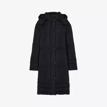 Удлиненное пуховик Becky из переработанного полиэстера Whistles, черный