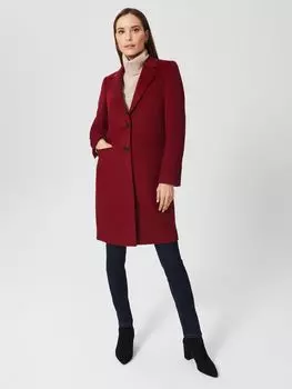 Удлиненное шерстяное пальто Tilda Hobbs, ревень красный