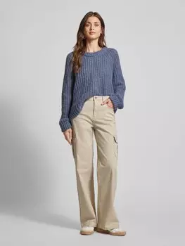 Удлиненные широкие брюки-карго с высокой талией, модель «TESSA» Vero Moda, бежевый