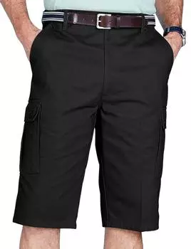 Удлиненные шорты-карго с боковой резинкой Chums, черный