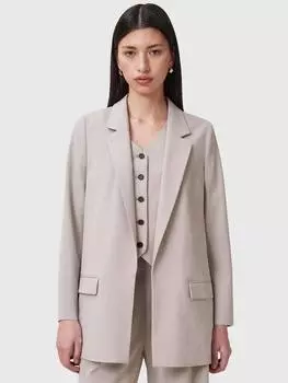 Удлиненный блейзер aleida AllSaints, цвет Greige