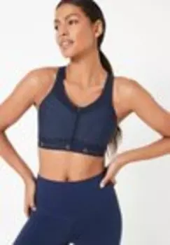 Удлиненный бюстгальтер ACTIVE DD ZIP FRONT HIGH IMPACT Next, синий