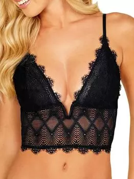 Удлиненный бюстгальтер без косточек Allure Cosabella, черный