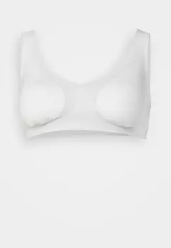 Удлиненный бюстгальтер Bralette Sloggi, шелк белый