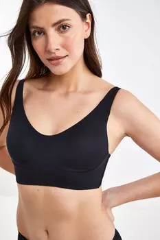 Удлиненный бюстгальтер Forever Comfort без косточек Next, черный