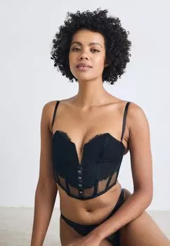 Удлиненный бюстгальтер Hunkemller, черный