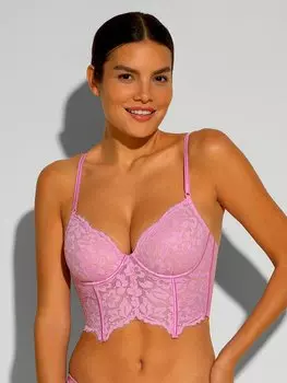 Удлиненный бюстгальтер на косточках Magnolia Cosabella, розовый