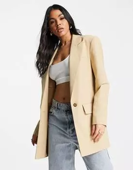 Удлиненный каменный блейзер ASOS DESIGN new perfect line