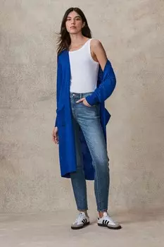Удлиненный кардиган Next, синий