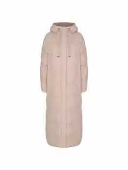 Удлиненный кашемировый пуховик Herno, бежевый