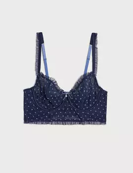 Удлиненный кружевной бюстгальтер-балкон с косточками Anna Boutique