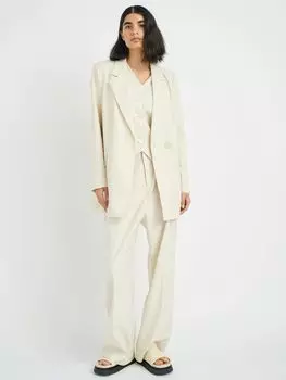 Удлиненный меланжевый блейзер InWear Kyrah, яичная скорлупа
