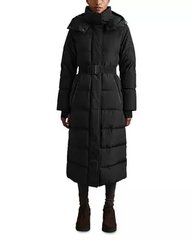 Удлиненный пуховик REISS Dalby, черный