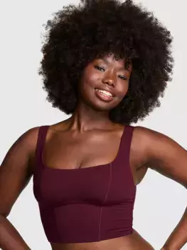 Удлиненный спортивный бюстгальтер из хлопка на весь день Pink, цвет Wild Rose