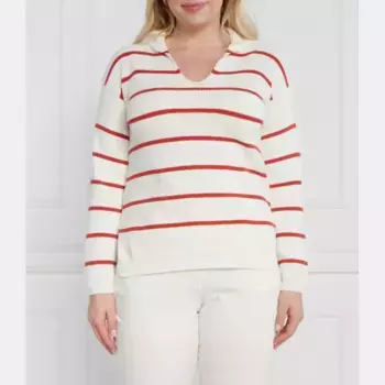 Удлиненный свитер больших размеров Persona By Marina Rinaldi, белый