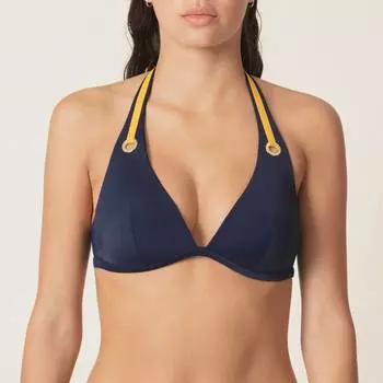 Удлиненный топ-халтер Claudia с подкладкой, цвет Water Blue Marie Jo