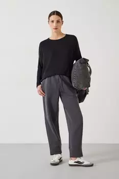 Удлиненный топ из джерси Gillian Hush, черный