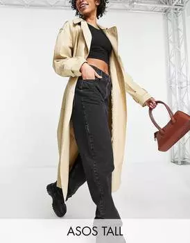 Удлиненный тренч с камнем ASOS DESIGN Tall