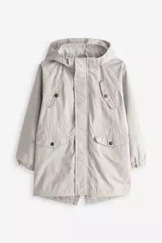 Удлиненный жакет каменно- Lil Atelier, серый