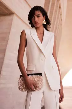 Удлиненный жилет Mint Velvet, белый