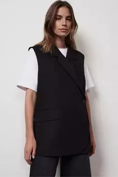 Удлиненный жилет Mint Velvet, черный