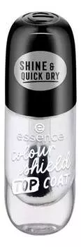 Удлиняющий цветной лак, 8 мл Essence, Color Shield Top Coat Nail Top