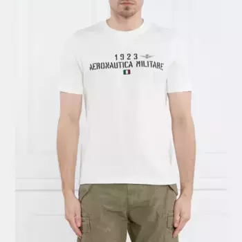 Удобная футболка Aeronautica Militare, белый