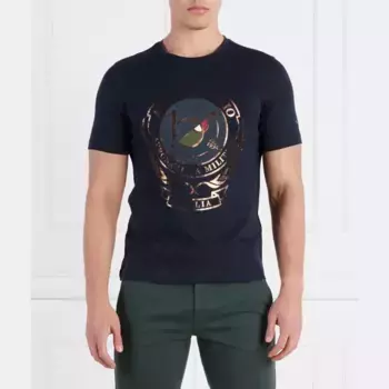 Удобная футболка Aeronautica Militare, синий