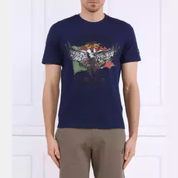 Удобная футболка Aeronautica Militare, синий