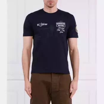 Удобная футболка Aeronautica Militare, синий