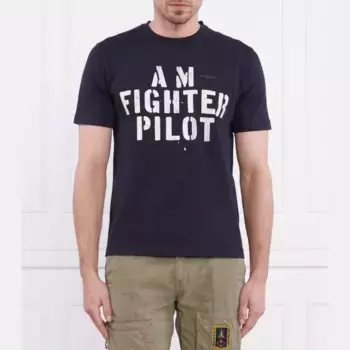 Удобная футболка Aeronautica Militare, синий