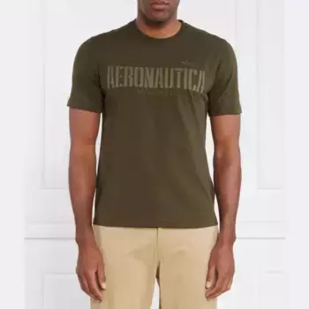 Удобная футболка Aeronautica Militare, зеленый