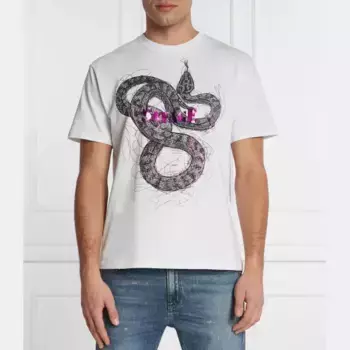 Удобная футболка Just Cavalli, белый