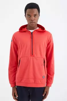 Удобная мужская толстовка Fiesta с капюшоном и потайным карманом на полумолнии TOMMYLIFE