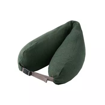Удобная подушка Muji для путешествий, хаки/зеленый