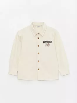 Удобная рубашка для мальчика с принтом ностальгических обезьян LCW Kids